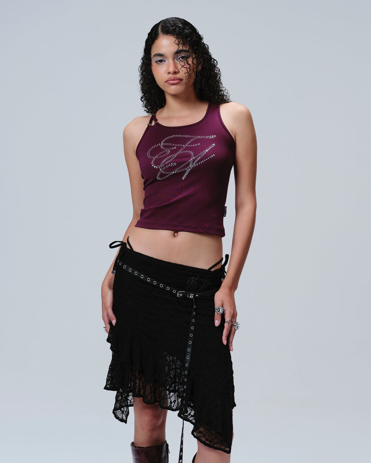 REVEN BLING TANK_GRAPE