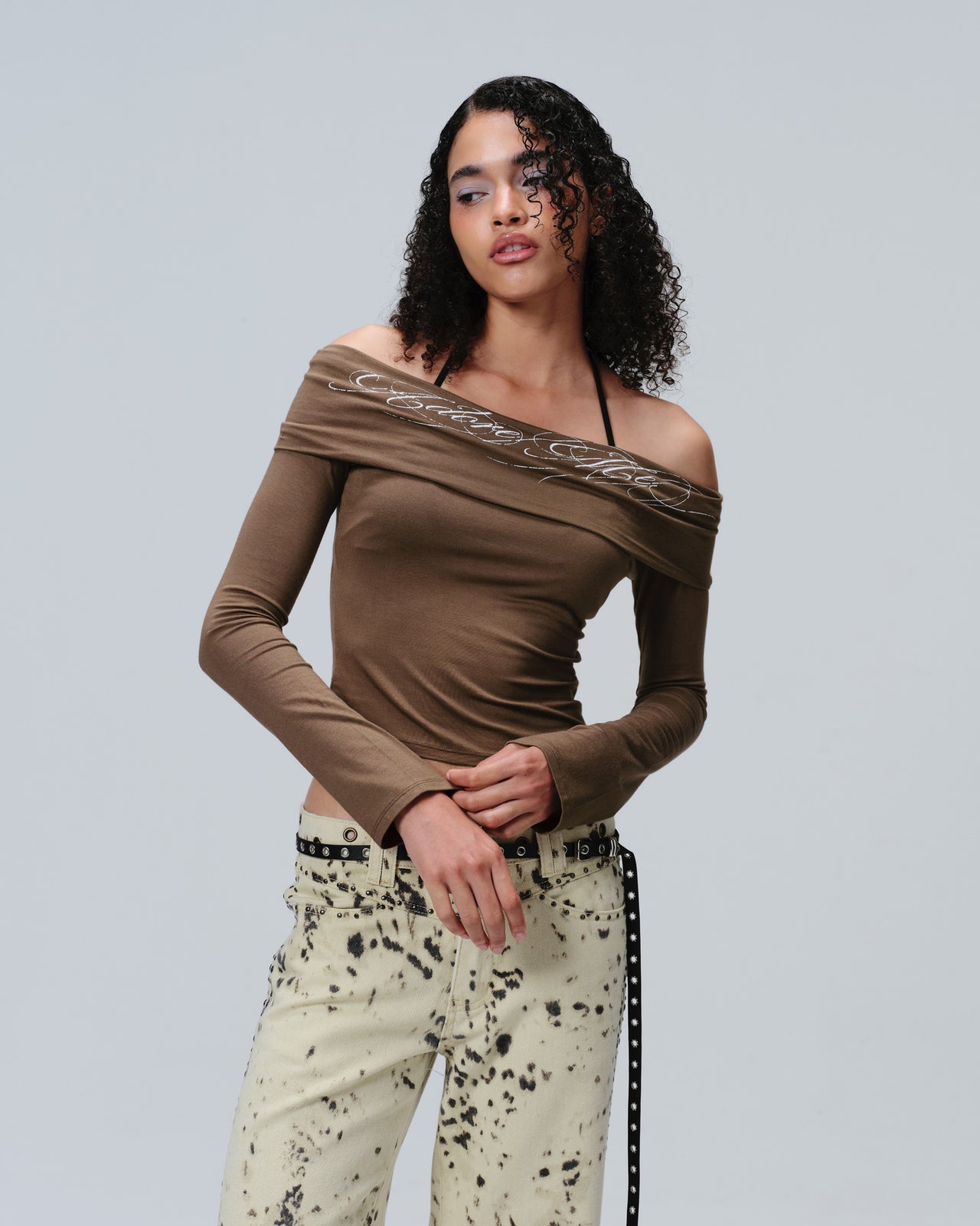 ADORE ME TOP_BROWN