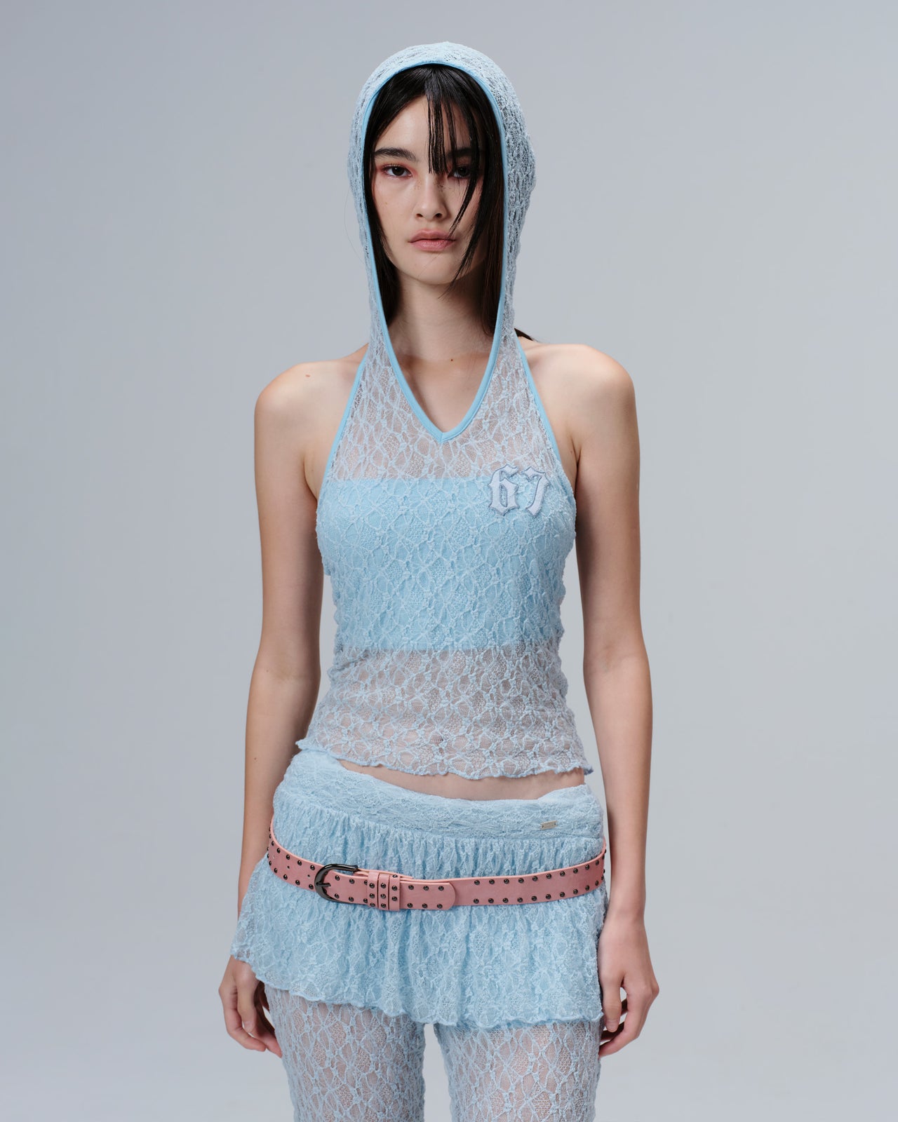 LILITH LACE HOODIE_BLUE