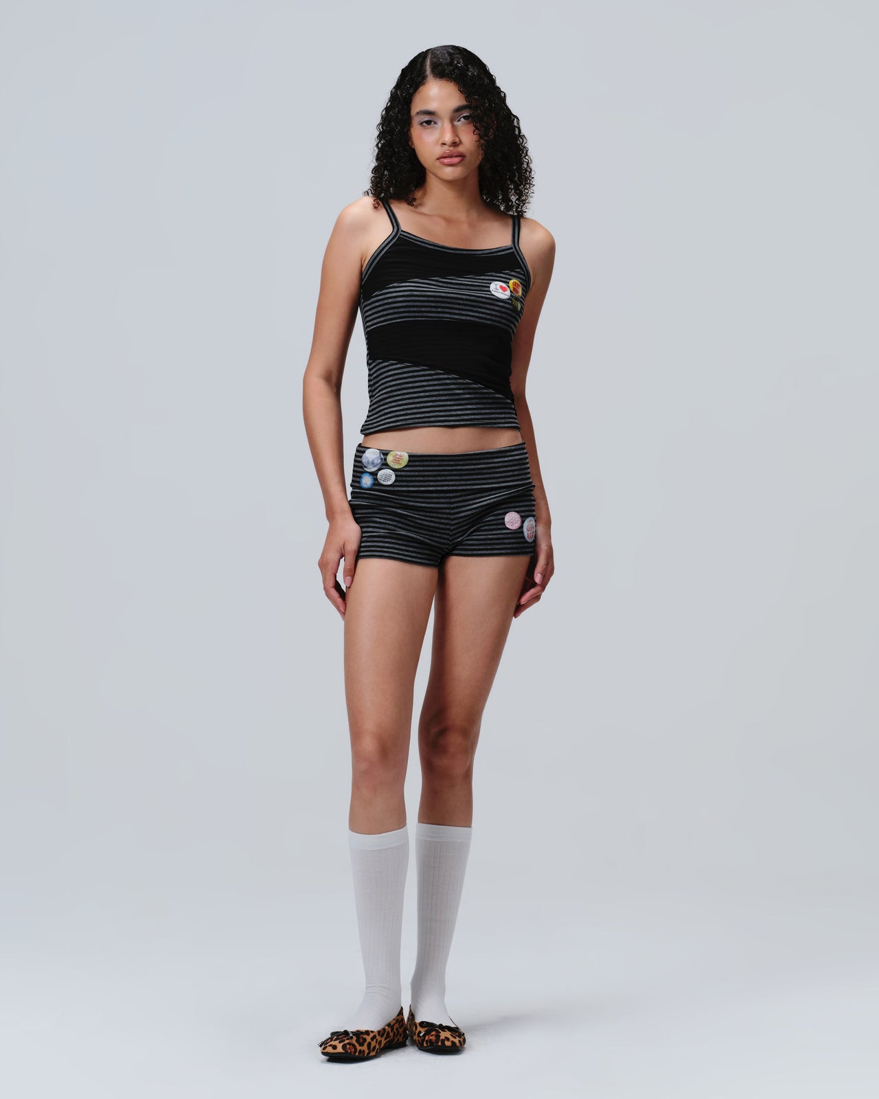 fallen angels PIN UP SHORT_GREY