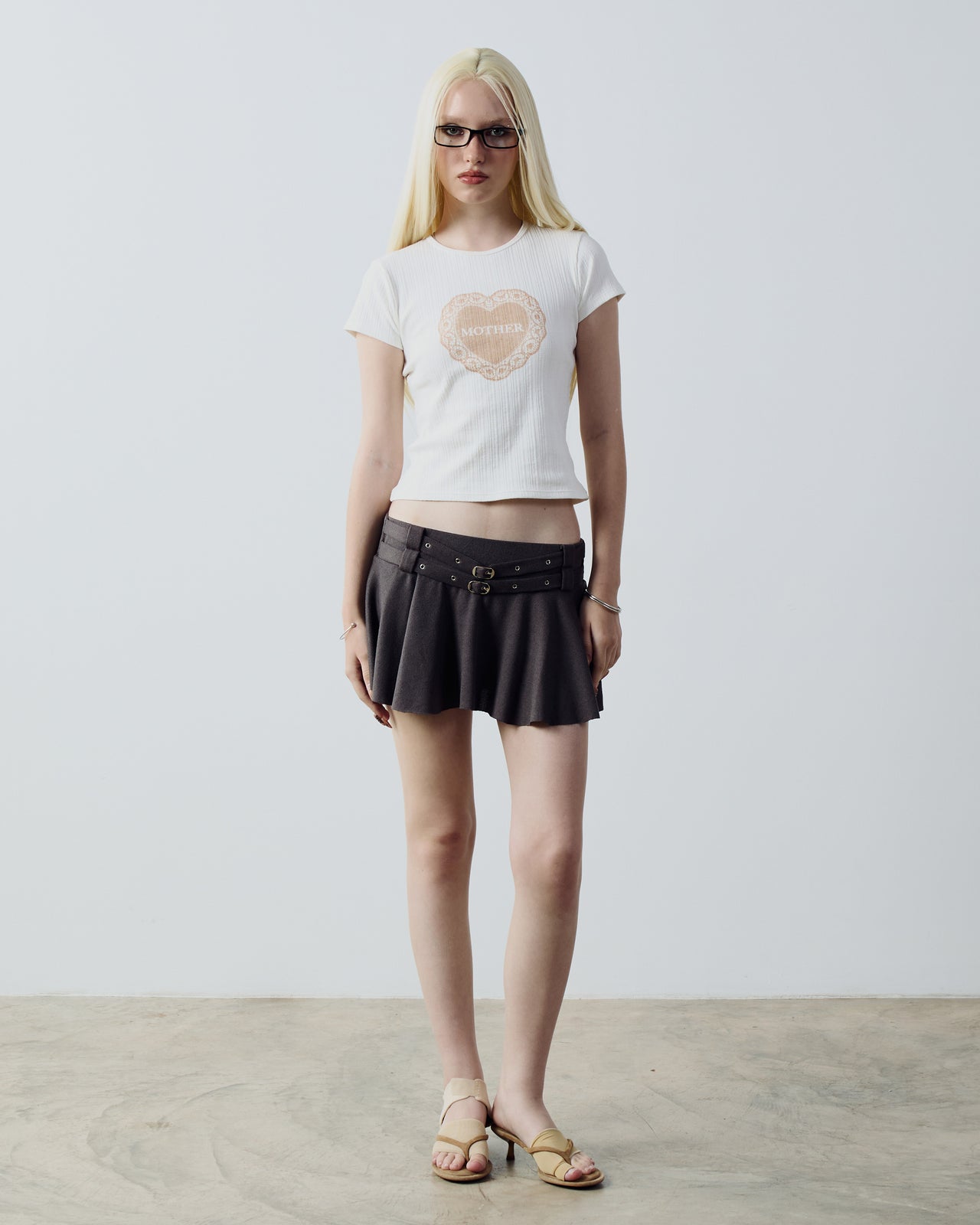 EVE SKIRT_BROWN