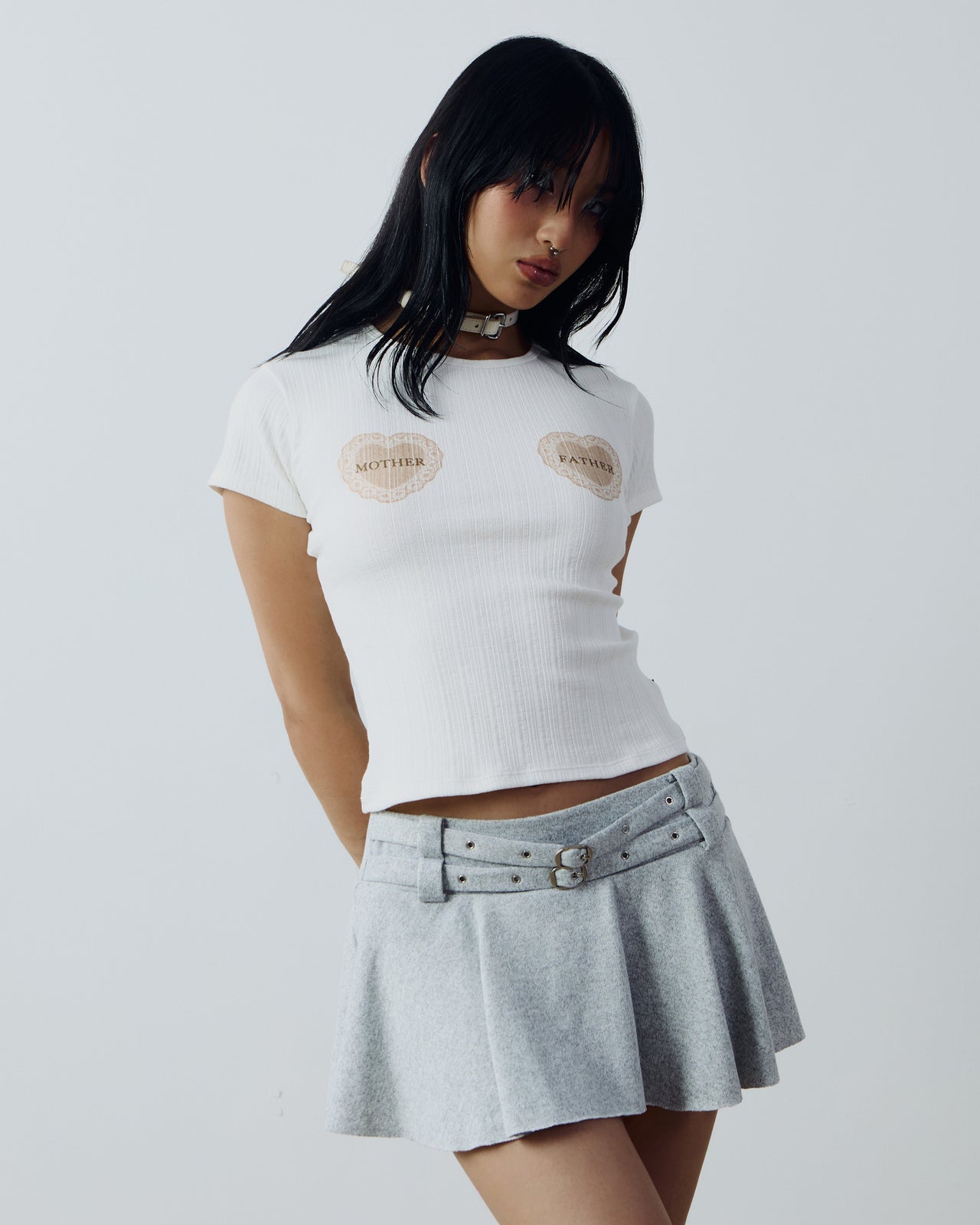 MOTHER FATHER TEE_WHITE