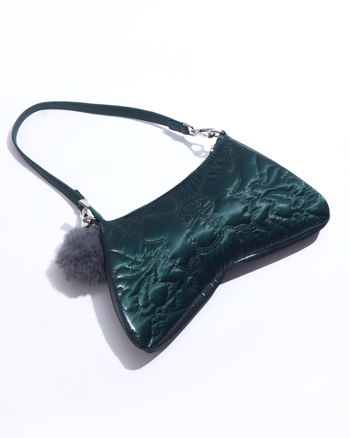 F QUILTED BAG_GREEN