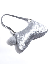 Load image into Gallery viewer, F QUILTED BAG_SILVER
