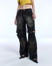 Load image into Gallery viewer, SAINT TWO-WAY JEANS_BLACK
