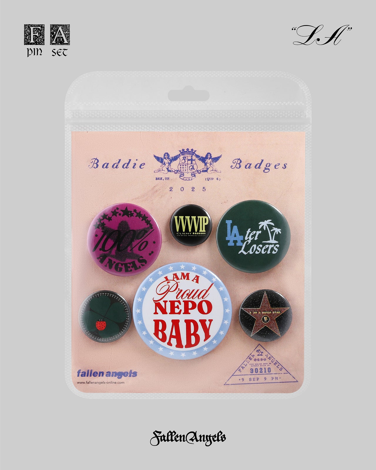 fallen angels FA PIN SET_LA