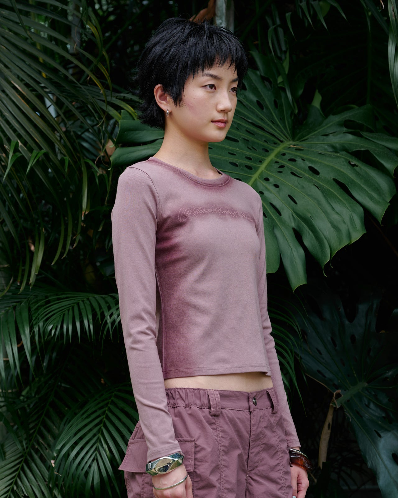 UNI LONG SLEEVE TOP_PLUM