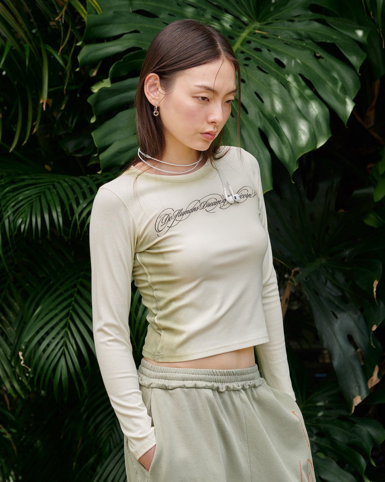 UNI LONG SLEEVE TOP_WHITE