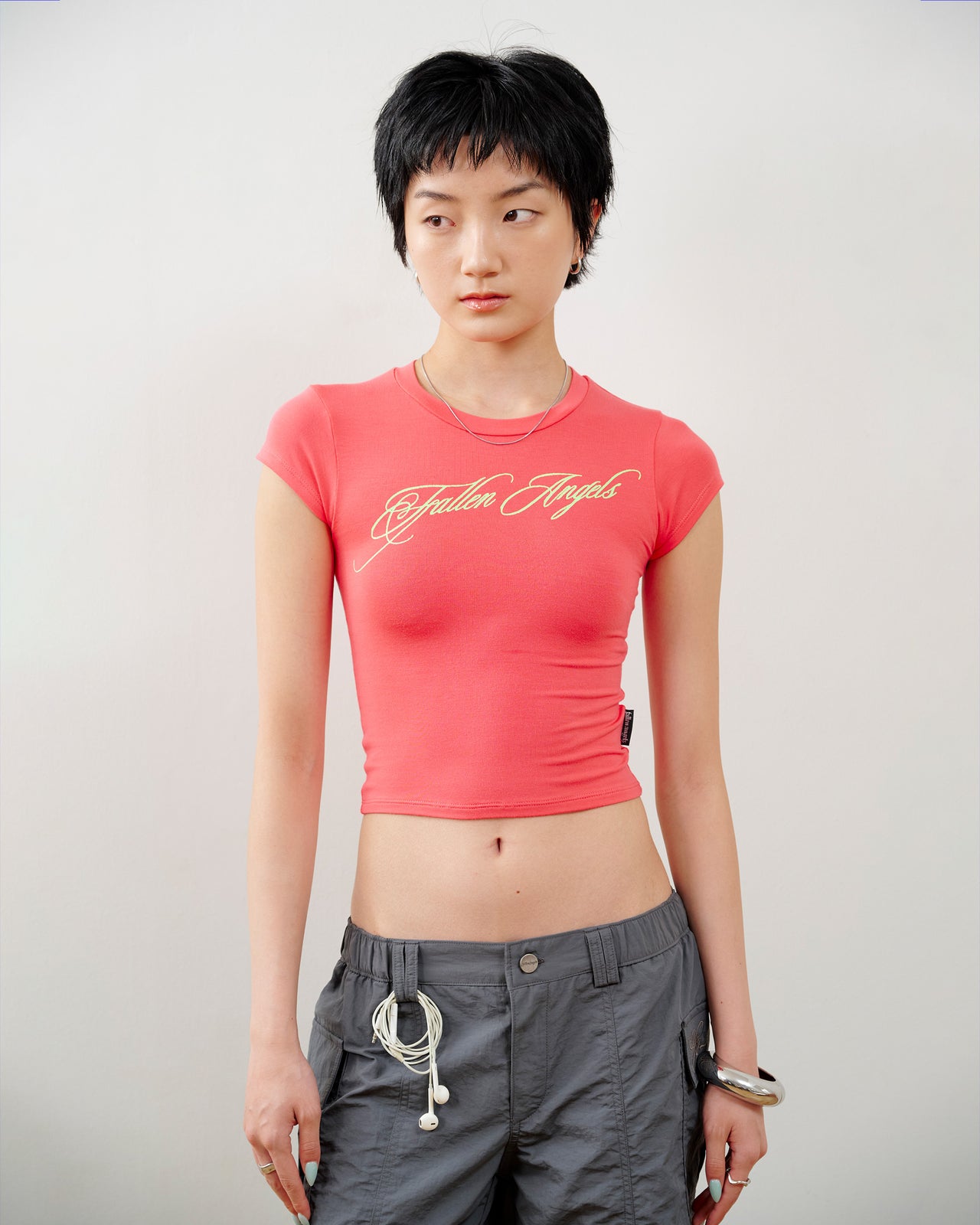 RASTER TEE_CORAL