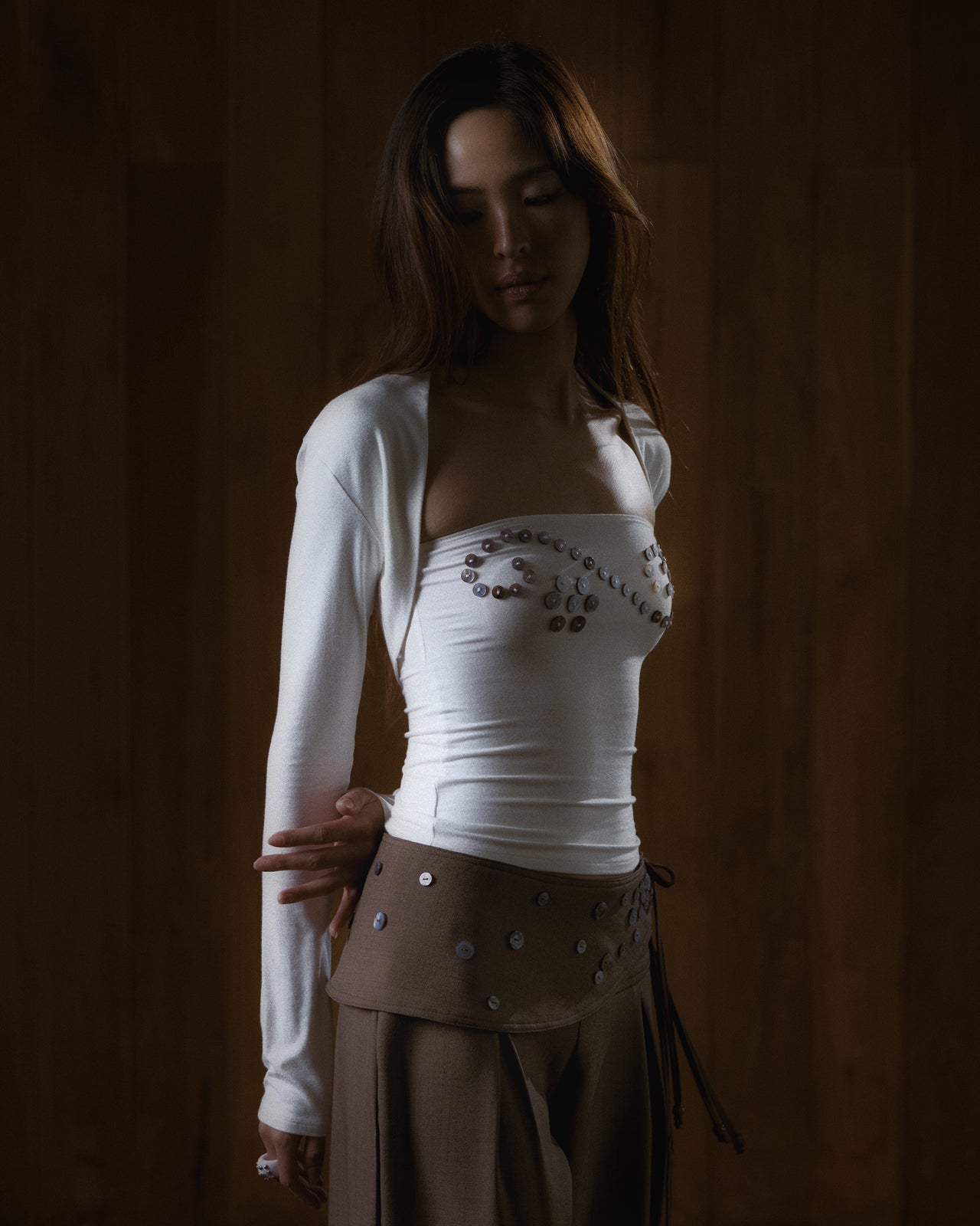 MIST TOP SET_WHITE