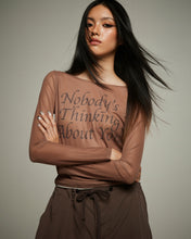 Load image into Gallery viewer, LONG SLEEVE MESH TOP_ SOUL BROWN
